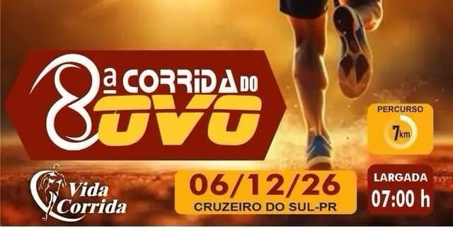 VIAGEM (transfer) RODOVI&Aacute;RIO

8&ordf; Corrida da Capital do Ovo

DATA: 06&nbsp;de DEZEMBRO 2026

Saida Maring&aacute;: apresenta&ccedil;&atilde;o 05:15h - Partida 05:30h

Retorno: sa&iacute;da Cruzeiro 13:30h (ou logo que todos almo&ccedil;arem).

INCLUI:

Transporte Maring&aacute; / Cruzeiros do Sul / Maring&aacute; [rodovi&aacute;rio];

Transfer Parque Ecol&oacute;gico para Clube Japon&ecirc;s.

&nbsp;

N&Atilde;O INCLUI:

Inscri&ccedil;&atilde;o na Prova; caf&eacute;; almo&ccedil;o; outras despesas n&atilde;o mencionadas como inclusas.

&nbsp;

INVESTIMENTO

Lote PROMOCIONAL DE LAN&Ccedil;AMENTO => &Agrave; vista R$ 60,00 (pix) pagamento at&eacute; 10/11/2026.

Lote 1 => [pagamento de 11/11&nbsp;a 30/11]: Pix 80,00 ou 3x 30,00 Cart&atilde;o de Cr&eacute;dito

&nbsp;

[chave Pix CNPJ 20783792000125]&nbsp; => enviar o comprovante em um dos WhatsApp abaixo.

&nbsp;


	Hor&aacute;rio embarque: 05:15h Sa&iacute;da 05:30h &ndash; Local: Frente ao Mercad&atilde;o de Maring&aacute;
	[Av. Prudente de Morais, 601 &ndash; Zona 7]
	Retorno: sa&iacute;da de Cruzeiro do Sul 13:30h (ap&oacute;s almo&ccedil;o)


&nbsp;

INFORMA&Ccedil;&Otilde;ES ADICIONAIS / envio do comprovante do Pix

WhatsApp (44)99910-5448 / (44)99973-4575